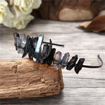 Crystal Witch Crown Crystal Headwear Moon Bridal Headband