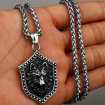 Viking Style Various Wolf Head Runes Unisex Necklace Pendant
