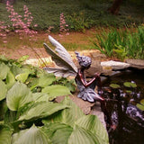 Fairy Station  Resin Crafts Flower Fairy Garden Ornaments Turek Sits on the Goblin Statue