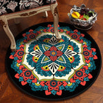 Bedroom Children&#39;s Room Home Decor Floor Mats Round Rugs Living Room Mandala Non-Slip Rugs