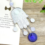 Egypt Fatima Palm Eye Nazar Boncuğu Exorcism Lucky Amulet Metal Wind Chime