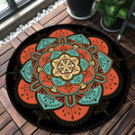 Mandala Bedroom Carpet Children&#39;s Room Floor Mat Non-slip Computer Chair Study Mat Ethnic Style Living Room Round Carpet
