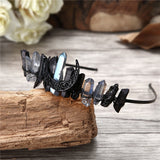 Crystal Witch Crown Crystal Headwear Moon Bridal Headband
