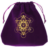 Tarot Cards Storage Pouch Table Cloth Velvet Square Metatron Bags For Tarot Cards Storage Jewelry Bag And Pouch Made Of Velvet 2