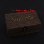 S925 Sterling Silver Viking Wolf Bangle With Wood Box As Gift For Men Or Women - Bangles