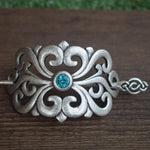 Norse Viking hair clip barrette celtic viking knot wicca vintage Hairpin Wedding Accessories