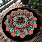 Mandala Bedroom Carpet Children&#39;s Room Floor Mat Non-slip Computer Chair Study Mat Ethnic Style Living Room Round Carpet