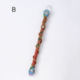 Handmade Natural Healing Crystal Magic Wand Amethyst Clear Quartz