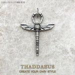 Cross Of Life Ankh With Scarab Fashion Ethnic Jewelry 925 Sterling Silver