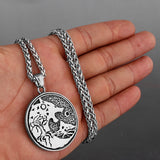 Viking Style Various Wolf Head Runes Unisex Necklace Pendant