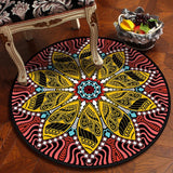 Bedroom Children&#39;s Room Home Decor Floor Mats Round Rugs Living Room Mandala Non-Slip Rugs