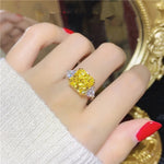 Charm Luxury 925 Sterling silver Tourmaline Fashion Finger Green Stone Ring