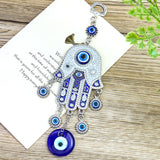 Egypt Fatima Palm Eye Nazar Boncuğu Exorcism Lucky Amulet Metal Wind Chime