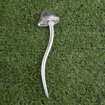 Silver Witch Hairstick Crescent Moon Goddess Sword Hairpin Wiccan Gothic Jewelry For Women Pagan Wicthcraft