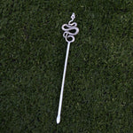 Silver Witch Hairstick Crescent Moon Goddess Sword Hairpin Wiccan Gothic Jewelry For Women Pagan Wicthcraft