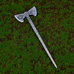 Silver Witch Hairstick Crescent Moon Goddess Sword Hairpin Wiccan Gothic Jewelry For Women Pagan Wicthcraft
