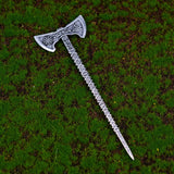 Silver Witch Hairstick Crescent Moon Goddess Sword Hairpin Wiccan Gothic Jewelry For Women Pagan Wicthcraft
