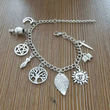 Silver Witches Anklet with Bells on to cleanse the path you walk.