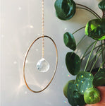 Single Sphere Light Catcher about 5"  Sun Catcher Personalized Gifts Ornaments Gratitude Gift Care Package Boho Chic  Handmade