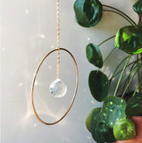 Single Sphere Light Catcher about 5"  Sun Catcher Personalized Gifts Ornaments Gratitude Gift Care Package Boho Chic  Handmade