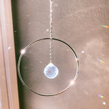Single Sphere Light Catcher about 5"  Sun Catcher Personalized Gifts Ornaments Gratitude Gift Care Package Boho Chic  Handmade