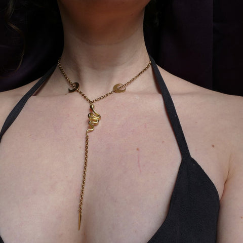 Snake Modern Witch Choker Witchy Style Necklace Snake Lover Minimalist Jewellery Festival Fashion Witches Choker Necklace