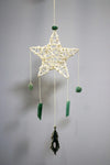 Star pendant 6 natural crystals real quartz amethyst citrine rose quartz witch decoration Magic Protection Banish Evil Home Paga