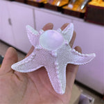 Starfish Resin Crafts Ornaments Crystal Ball Holder Sphere Display Stand Home Office Decoration Suitable for 4-6cm Balls
