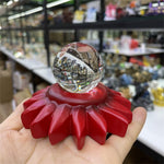Stars Moon Sun Resin Crystal Ball Base Spheres Candle Display Holder Creative Home Decor Desk Ornaments Exquisite Gifts