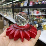 Stars Moon Sun Resin Crystal Ball Base Spheres Candle Display Holder Creative Home Decor Desk Ornaments Exquisite Gifts