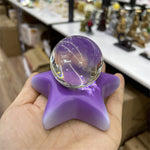 Stars Moon Sun Resin Crystal Ball Base Spheres Candle Display Holder Creative Home Decor Desk Ornaments Exquisite Gifts