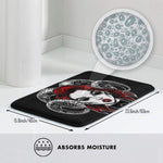 Succubus Carpet Mat Rug Cushion Soft Succubus Girls Red Hair Gothic Punk Punk Fashion Goth Red Black Pretty Cute