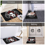 Succubus Carpet Mat Rug Cushion Soft Succubus Girls Red Hair Gothic Punk Punk Fashion Goth Red Black Pretty Cute
