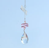 Suncatcher Crystal Butterfly Wind Chimes Hanging Curtains Pendant Home Decor Gifts