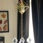Suncatcher Crystal Four Prism Geometry Lightcatcher Home Decor Gift