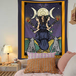 Tarot Tapestry Home Decor Tapestry Hippie Macrame Tapestry Wall Hanging Boho Decor  Witchcraft Tapestry  Wall Decor