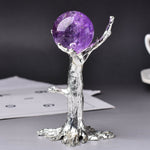 Tree Shape Crystal Ball Stand Base Resin Room Decor Sphere Stand Holder Ornament