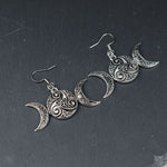 Trinity Moon Earring For Women Gothic Witchy Earring