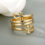 Egyptian Double Coil Ankh Cross Rings For Women Jewelry Stainless Steel Ring Africa Egypt Finger Ring Wedding Party Gift