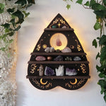Butterfly Wooden Shelf Crystal Essential Oil Storage Rack