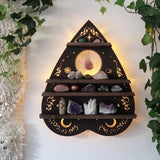 Butterfly Wooden Shelf Crystal Essential Oil Storage Rack