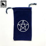 Velvet Tarot Card set Storage Bag Pentagram Pattern Beam Cards Loading Altar props Board Game Cards Tarot &Divination