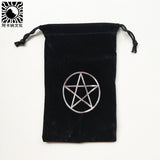 Velvet Tarot Card set Storage Bag Pentagram Pattern Beam Cards Loading Altar props Board Game Cards Tarot &Divination