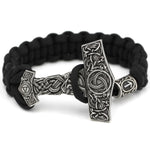 Viking Magic~Viking Bracelet Rune Thor Hammer Slavic Amulet Scandinavian Odin Symbol Trinity Knot Bracelet Vikingos Jewelry Accsesori
