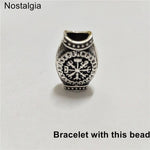 Viking Magic~Viking Bracelet Rune Thor Hammer Slavic Amulet Scandinavian Odin Symbol Trinity Knot Bracelet Vikingos Jewelry Accsesori