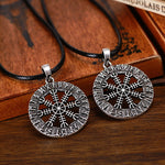 New Magicun Viking~Vintage Aegishjalmur Rune Pendant Necklace Men Women Viking Necklace