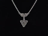 Vintage Celtics Knot Trinity Pendant Necklace Pagan Jewelry