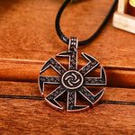 New Magicun Viking~Vintage Kolovrat Pendant Slavic Kolovrat Amulet Necklace Pendant Viking