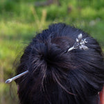 Vintage Skull Dead Butterfly Crescent Moon Hair Sticks Witch Hairpin Amulet Jewelry