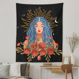 Vintage Tapestry Wall Hanging Moon Flower Decor for Girls Dorm Roon Decoration INS Trippy Tapestry Psychedelic Wall Prints